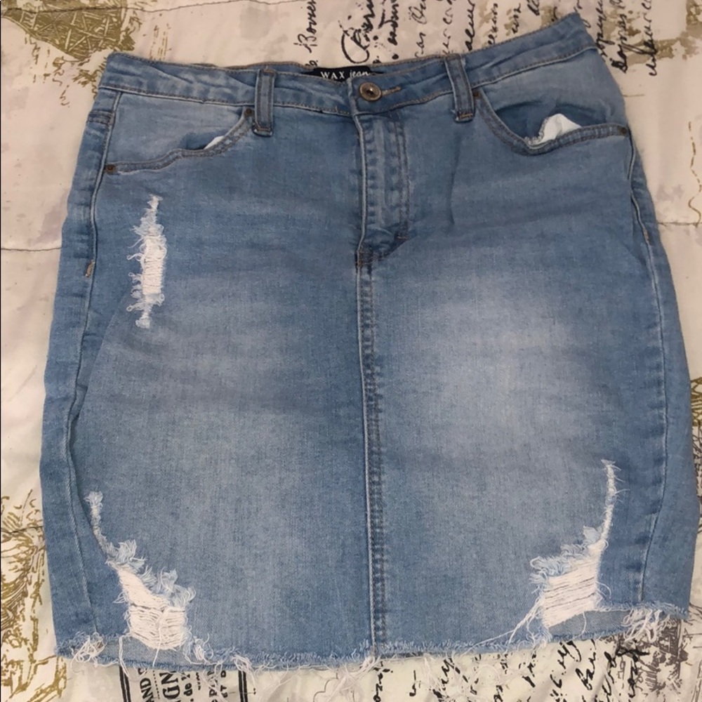 jean skirt